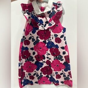 Janie and Jack Pink and Blue Floral Dress